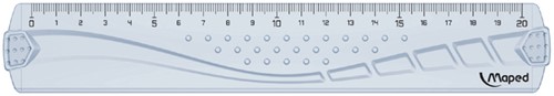 Liniaal Maped Geometric 20cm transparant-2