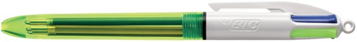 Balpen Bic 4kleuren fluo