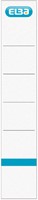 Rugetiket Elba smal 34x190mm zelfklevend wit/blauw
