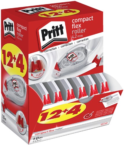 Correctieroller Pritt compact flex 4.2mmx 10m doos à 12+4 gratis-2