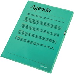 Insteekmap L-model Esselte standaard A4 0.11mm PP groen 100 stuks