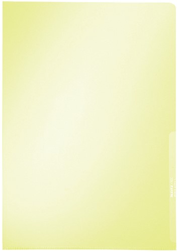 L-map Leitz premium A4 0.15mm PVC geel