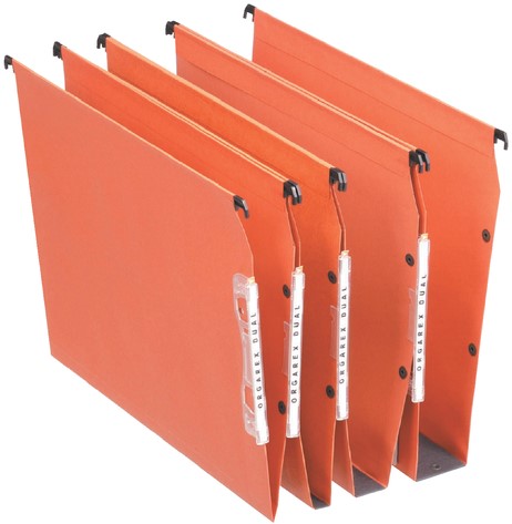 Hangmap Esselte Orgarex Dual lateraal 30mm oranje