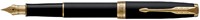 Vulpen Parker Sonnet matte black lacquer GT fijn