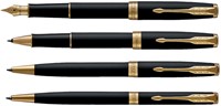 Vulpen Parker Sonnet matte black lacquer GT fijn-3