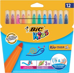 Viltstift Bic 219 kid couleur 1131 assorti breed etui à 12st