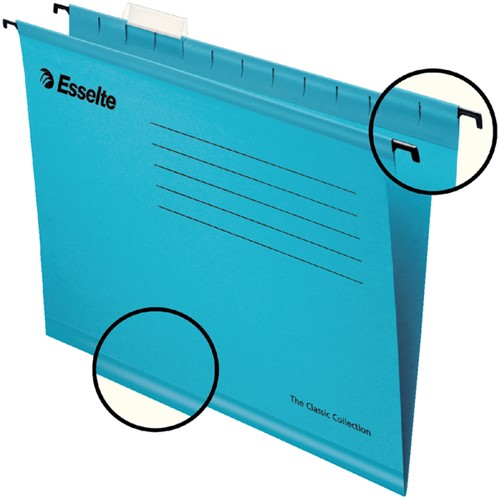 Hangmap Esselte Classic A4 V-bodem blauw