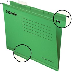 Hangmap Esselte Classic A4 V-bodem groen