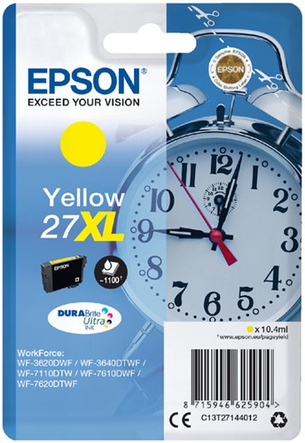 Inktcartridge Epson 27XL T2714 geel HC