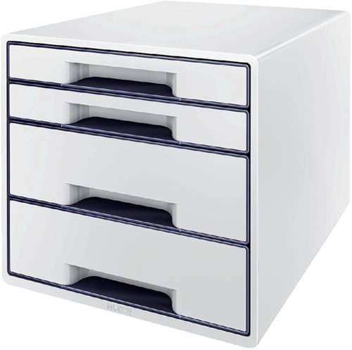 Ladenblok Leitz WOW 4 laden wit/grijs