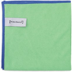 Microvezeldoek Primesource professional 38x38cm groen pak à 10 stuks