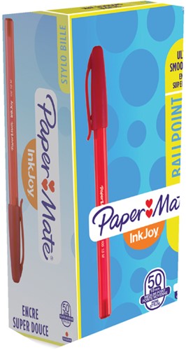 Balpen Paper Mate Inkjoy 100 rood medium-2
