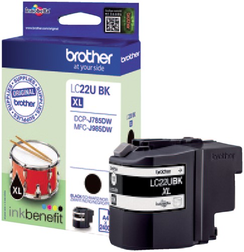 Inktcartridge Brother LC-22U zwart