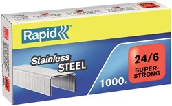 Nieten Rapid 24/6 RVS super strong 1000 stuks