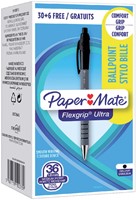 Balpen Paper Mate Flexgrip Ultra zwart medium 30+6 gratis-3
