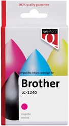 Inktcartridge Quantore alternatief tbv Brother LC-1240 rood