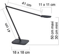 Bureaulamp Unilux Magic zwart-2