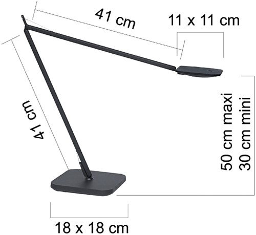 Bureaulamp Unilux Magic zwart-2
