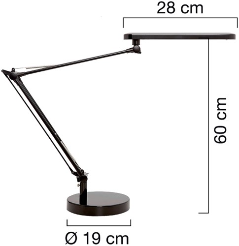 Bureaulamp Unilux Mambo led zwart-2