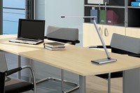 Bureaulamp Unilux Terra aluminium grijs-1