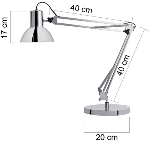 Bureaulamp Unilux Success chroom-2