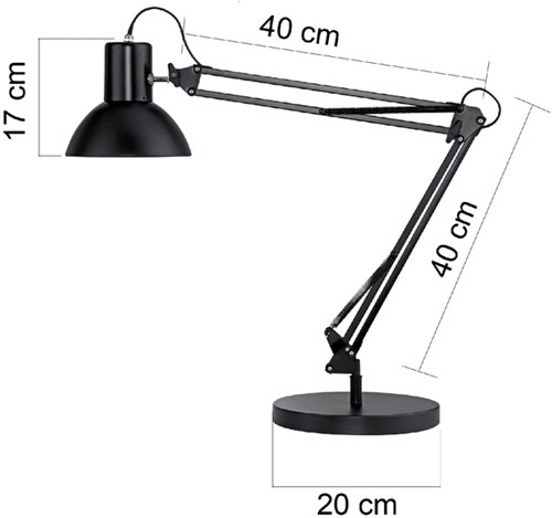 Bureaulamp Unilux Success zwart-2