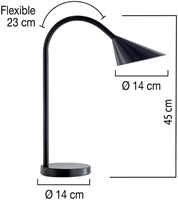Bureaulamp Unilux Sol zwart-2