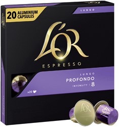 Koffiecups L'Or espresso Lungo Profondo 20st