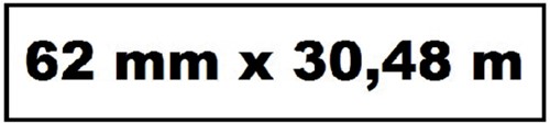 Labeletiket Quantore DK-22205 doorlopend 62mm 1 rol á 30m wit-2