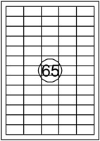 Etiket Quantore 38.1mmx21.2mm 6500 stuks