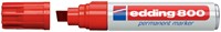 Viltstift edding 800 schuin rood 4-12mm