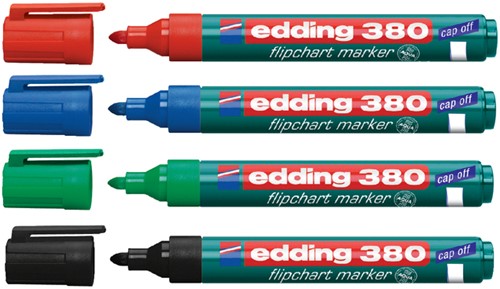 Viltstift edding 380 flipover rond 1.5-3mm groen-2