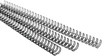 Draadrug GBC 10mm US/21rings A4 zilver 100stuks-2