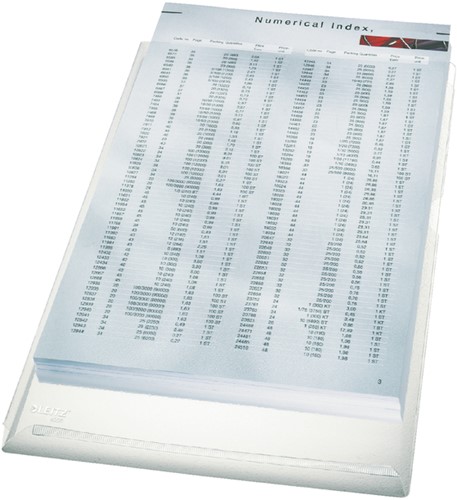 L-map Leitz premium A4 0.17mm PVC met expansievouw nerf