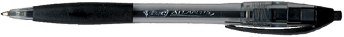 Balpen Bic Atlantis classic grip clic medium zwart valuepack 30+6 gratis-2
