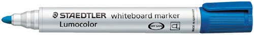 Viltstift Staedtler 351 whiteboard rond blauw 2mm