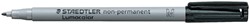 Viltstift Staedtler Lumocolor 315 non permanent M zwart