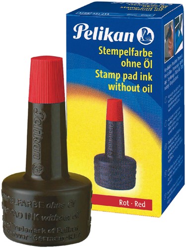 Stempelinkt Pelikan flacon 28ml rood