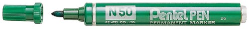 Viltstift Pentel N50 rond groen 1.5-3mm