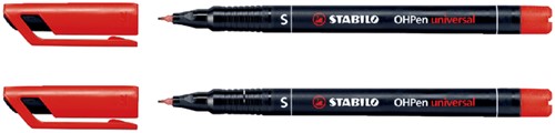 Viltstift STABILO OHpen permanent 841/40 rond 0.4mm rood