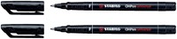 Viltstift STABILO OHpen permanent 842/46 rond 0.7mm zwart