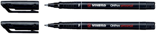 Viltstift STABILO OHpen permanent 842/46 rond 0.7mm zwart