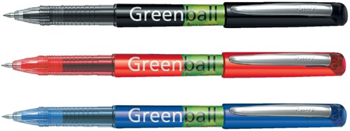 Rollerpen PILOT Greenball Begreen rood  0.35mm-2