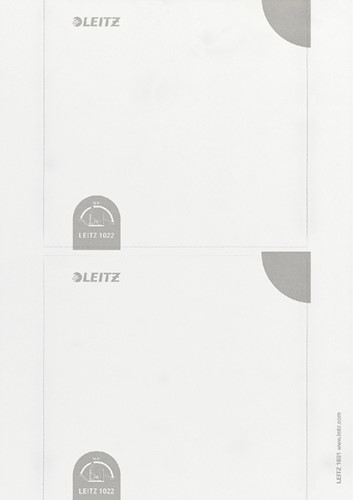 Rug-insteekkaart Leitz breed 56x190mm wit-2