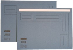 Vouwmap Quantore A4 ongelijke zijde 230gr blauw