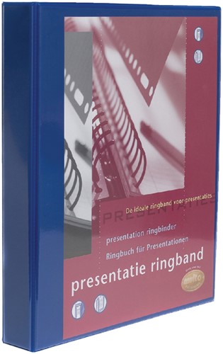 Presentatieringband Multo A4 23-rings O-mech 25mm blauw