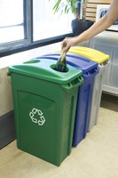Afvalcontainer Slim Jim grijs 87liter-1