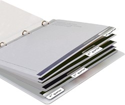 Indextabs 3L 10513 12x40mm zelfklevend wit