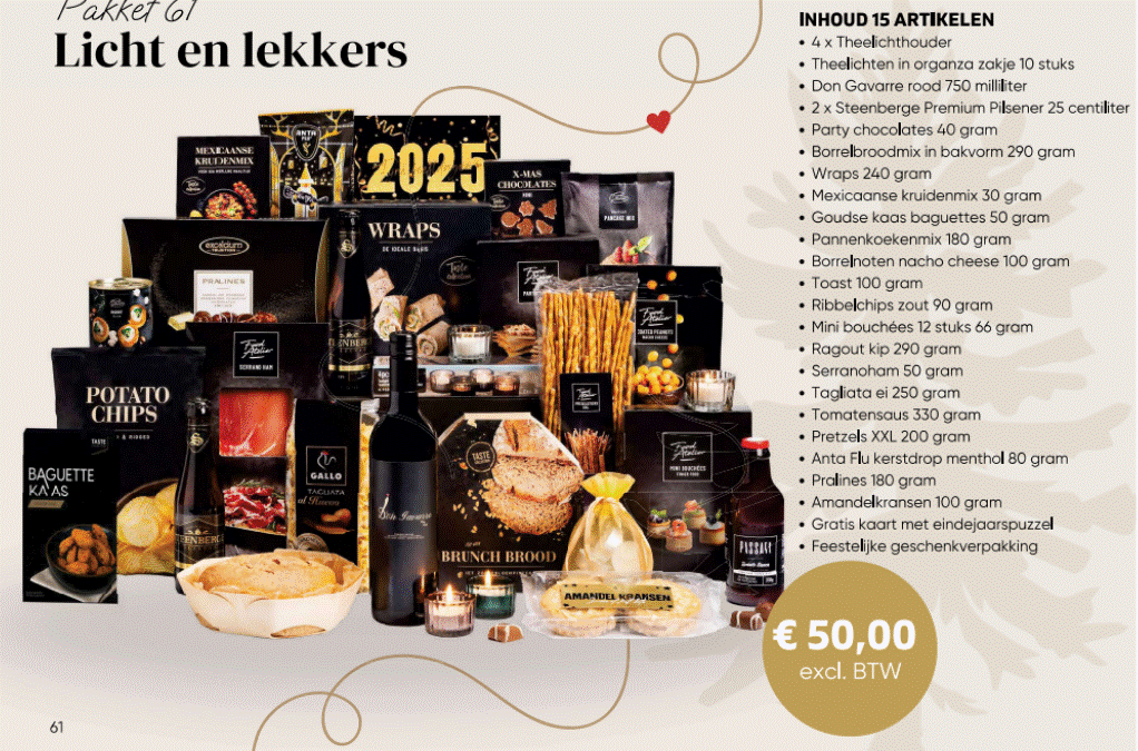 Kerstpakket Licht en Lekkers