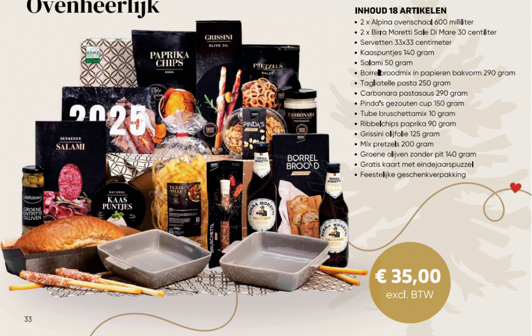 Kerstpakket Ovenheerlijk